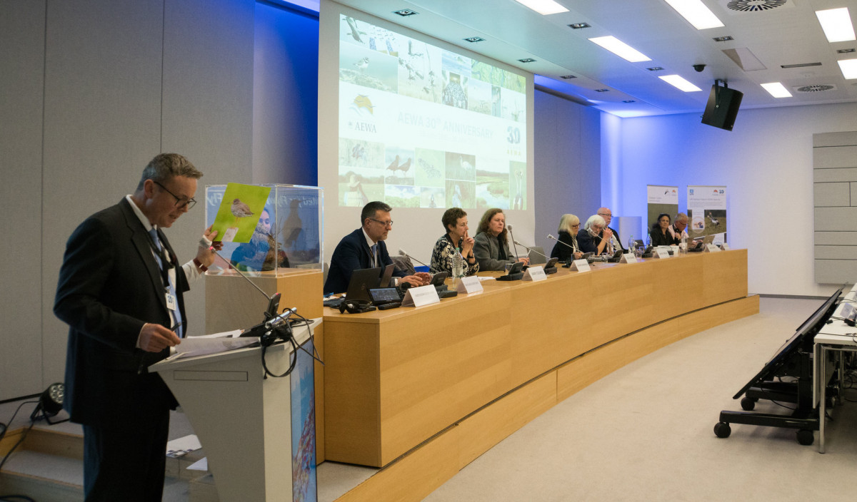 AEWA 30th Anniversary Event at MOP9 on 11 November 2025 at the UN Campus in Bonn, Germany / Photo by Aydin Bahramlouian (CC BY-NC 4.0)